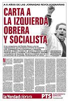 Lettre ouverte du Parti des travailleurs pour le socialisme (PTS-FTQI) à la gauche ouvrière et socialiste
