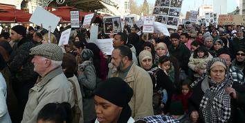 Manifestación en apoyo a Palestina en Francia