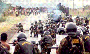 Ante la sangrienta represión de Alain García contra los indígenas en Peru