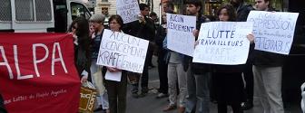 Acto en solidaridad a los trabajadores de Kraft-Terrabusi en Paris