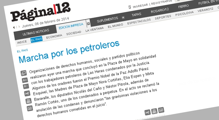 Marcha por los petroleros