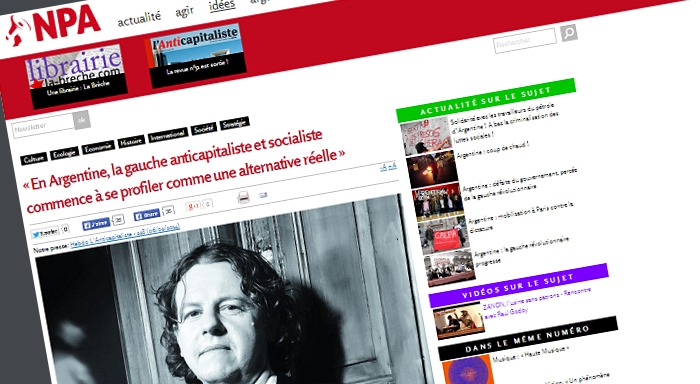 Interview of Christian Castillo in L’Anticapitaliste, a publication of the NPA of France February 12, 2014