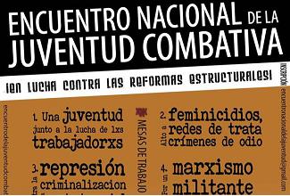 Encuentro Nacional de la Juventud Combativa (ENJC), 14 junio Ciudad de México