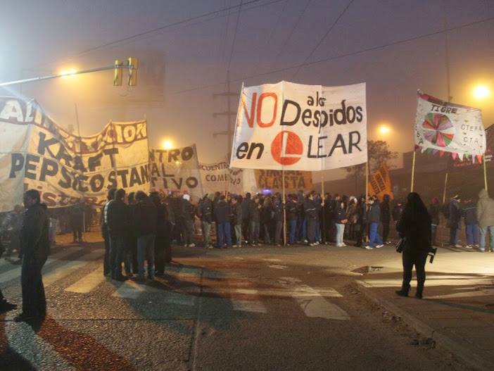 Argentina: On Tuesday July 8th, a national day of struggle in solidarity with Lear workers and against layoffs