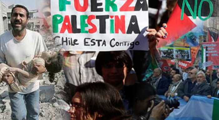 ¡Fuera Israel de Palestina, alto a la masacre!