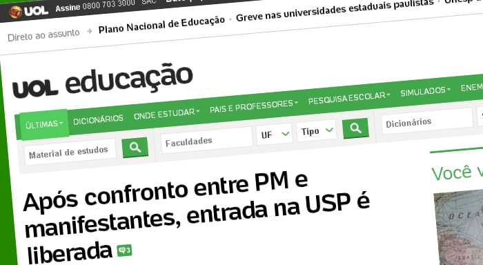 Após confronto entre PM e manifestantes, entrada na USP é liberada