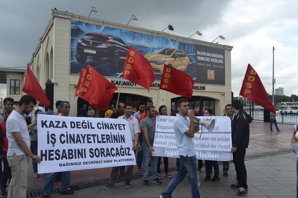 Solidaridad con los trabajadores de Lear en Estambul