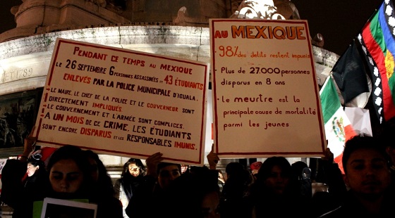 A Paris, les 43 étudiants mexicains manquent aussi !
