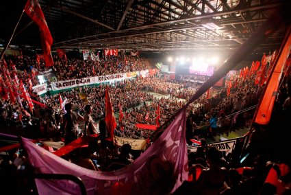 Con el estadio repleto, el PTS cerró un año con más fuerza militante