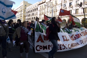 Manifestación estudiantil por Palestina en Zaragoza