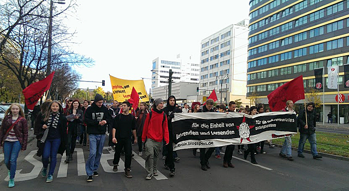 Mouvement de solidarité ã Berlin pour Khatchik et Leonarda