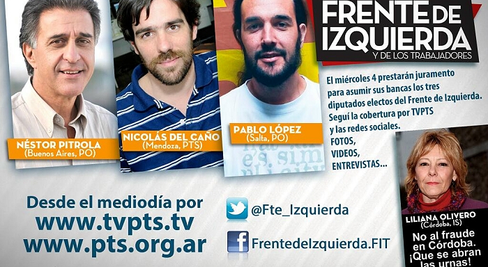 Asumen tres trotskistas como diputados nacionales: concentración y acto en Congreso