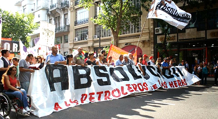 Une mobilisation massive ã Buenos Aires en soutien aux travailleurs de Las Heras
