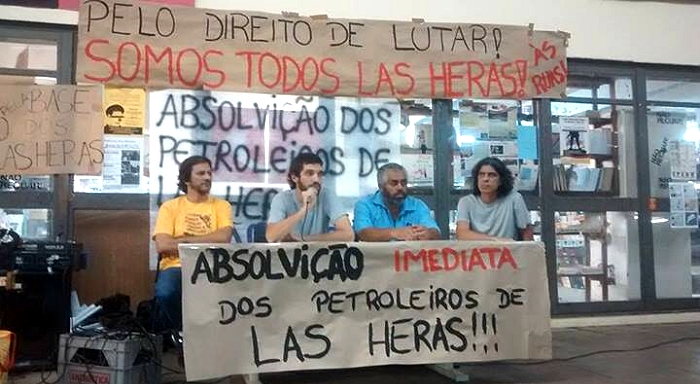 Acto-debate por la absolución de los petroleros de Las Heras