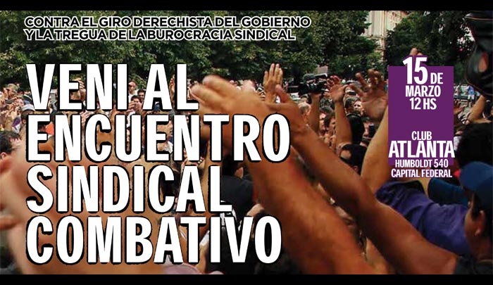 15M Argentina: Encuentro Nacional del Sindicalismo Combativo