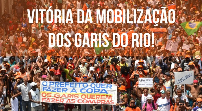Histórica victoria de los barrenderos de Rio de Janeiro