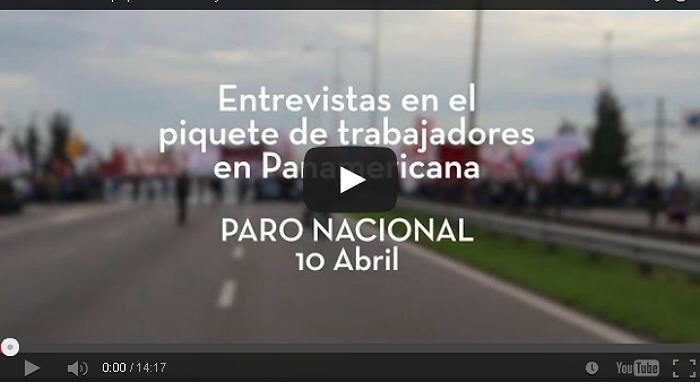 Argentina, 10A Paro Nacional Activo · Entrevistas en Piquete en la Panamericana Parte 2