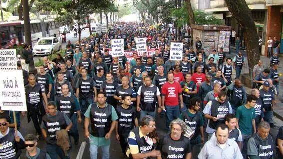 Saludo de la Asamblea de los trabajadores del Subte de Buenos Aires  a los trabajadores del subte de San Pablo