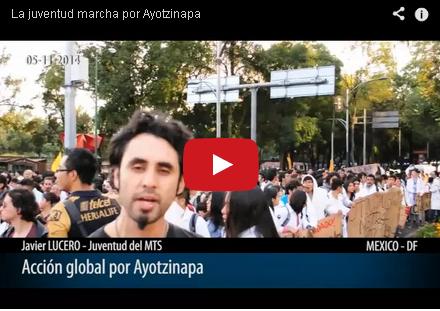 La juventud marcha por Ayotzinapa